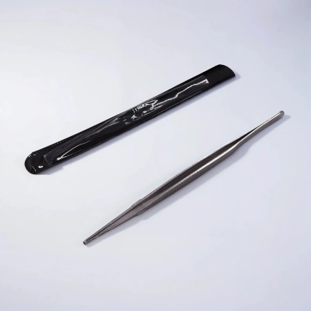 Пинцет прямой, металлический, 160 мм